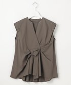 【23区/NIJYUSANKU】の【GOLD LABEL】ファインスムースジャージー カシュクールデザイン カットソー 人気、トレンドファッション・服の通販 founy(ファニー) ファッション Fashion レディースファッション Fashion for Women トップス・カットソー Cut & Sew Tops シャツ・ブラウス・オフィスカジュアル Elegant Blouses & Button-Ups ロングTシャツ・Tシャツ Longline T-Shirts & Tees カットソー・ベーシックTシャツ Cut-and-Sewn Tops / Stretch Tees & Basics 春 Spring 秋 Autumn カットソー Cut and Sewn Top コンパクト Compact, Small Size シンプル Simple, Minimal なめらか Smooth, Silky Texture フォルム Silhouette, Form フレア Flare, Flared ボトム Bottoms, Lower Wear ワイド Wide, Wide Fit S/S・春夏 SS, Spring/Summer, Warm Season 夏 Summer エレガント 上品 Elegant 2025年 2025 2025春夏・S/S Spring/Summer 2025 SS25 thumbnail ブラウン系|ID: prp329100004867089 ipo3291000000036255006