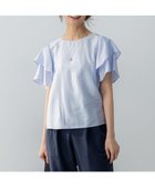 【組曲/KUMIKYOKU】のカールマイヤーフリル ブラウス 人気、トレンドファッション・服の通販 founy(ファニー) ファッション Fashion レディースファッション Fashion for Women トップス・カットソー Cut & Sew Tops シャツ・ブラウス・オフィスカジュアル Elegant Blouses & Button-Ups エレガント 上品 Elegant 春 Spring キュプラ Cupro, Eco Fabric ドレープ Drape, Draping Fabric フリル Frill, Ruffle ボトム Bottoms, Lower Wear リラックス Relax, Relaxed Fit S/S・春夏 SS, Spring/Summer, Warm Season 夏 Summer thumbnail サックスブルー系1|ID: prp329100004867095 ipo3291000000036255102