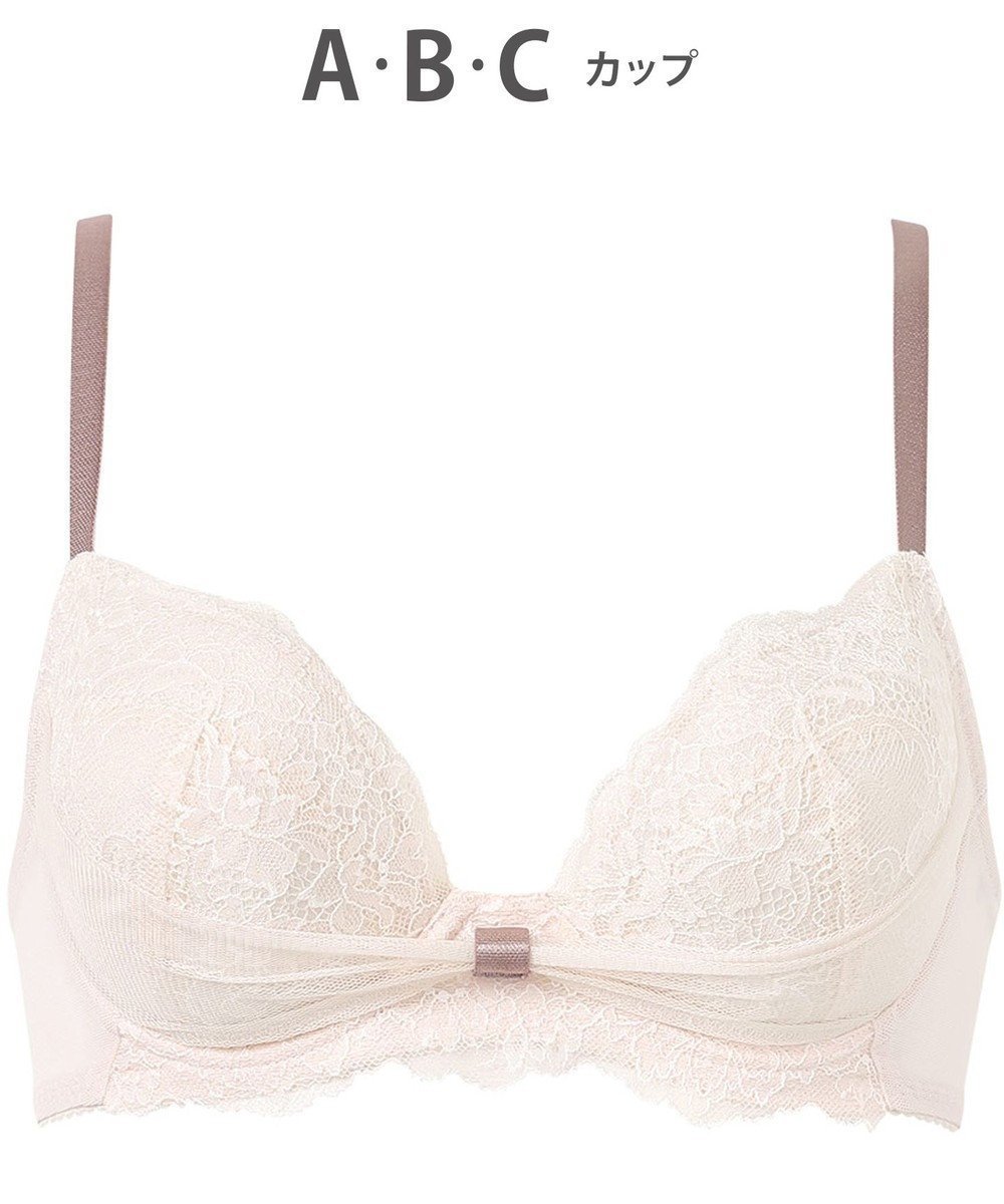 【ワコール/WACOAL】の【ファーストリボンブラ】 ブラジャー 【若い世代の体型特徴を考えた設計仕様】 きれいな谷間をメイクしてキープ まるみのあるシルエット レディース BRB409 /ワコール インテリア・キッズ・メンズ・レディースファッション・服の通販 founy(ファニー) 　ファッション　Fashion　レディースファッション　Fashion for Women　おすすめ　Recommended / Our Picks　アンダー　Underwear Essentials　ブラジャー　Bra, Lingerie　リボン　Ribbon, Bow　レース　Lace, Lace Fabric　ワイヤー　Wire, Wired Bra　カカオ|ID: prp329100004867106 ipo3291000000036255220