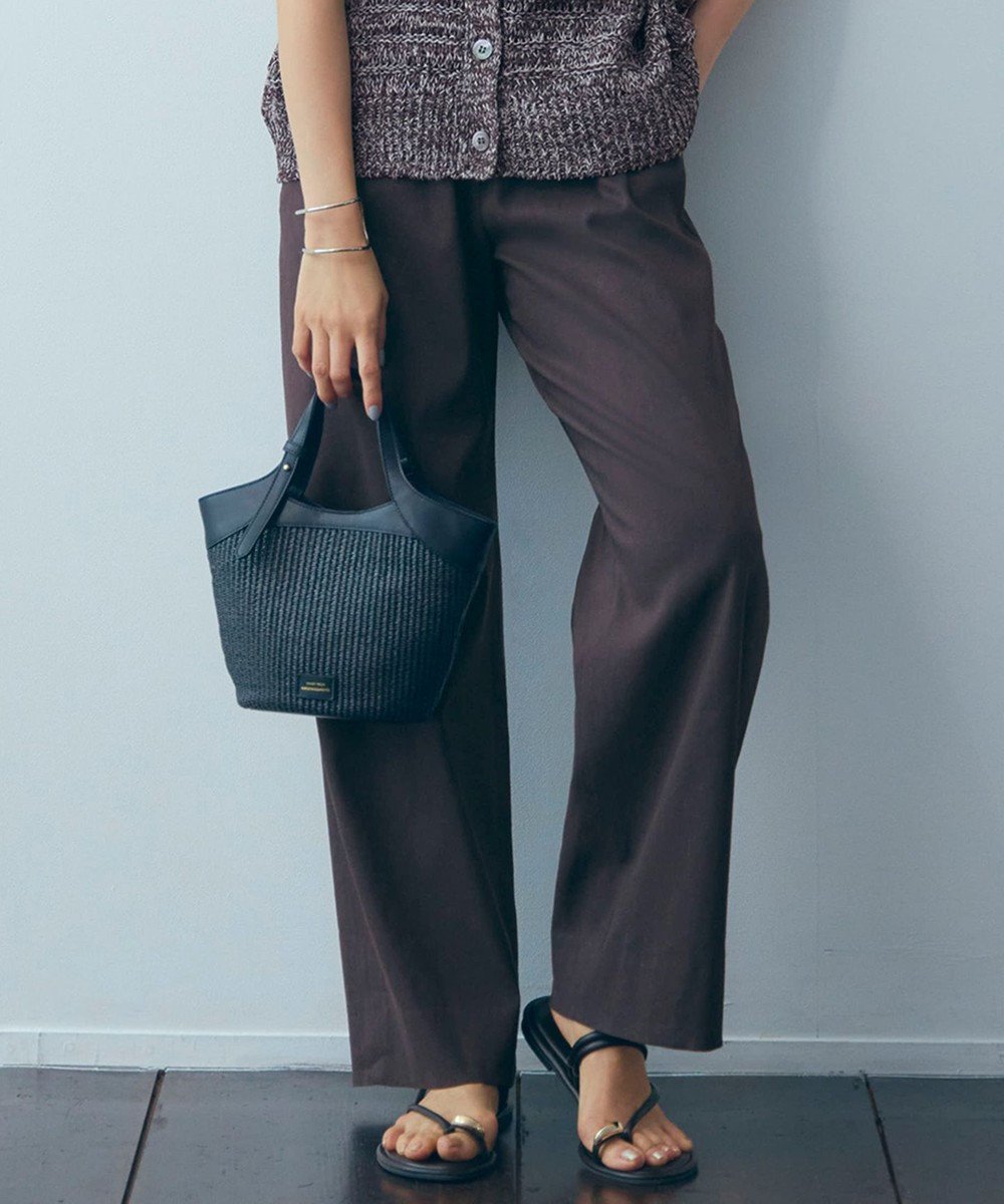 【23区/NIJYUSANKU】の【洗える】リネンレーヨンストレッチ ドロスト ワイド パンツ 人気、トレンドファッション・服の通販 founy(ファニー) ファッション Fashion レディースファッション Fashion for Women パンツ Pants & Trousers 春 Spring 洗える Machine Washable シンプル Simple, Minimal ジャケット Jacket, Outerwear ストレッチ Stretch, Stretchy Fabric セットアップ Set-Up, Coordinated Outfit 定番 Standard, Basic Item ベーシック Basic, Essential ボトム Bottoms, Lower Wear リネン Linen, Linen Fabric リラックス Relax, Relaxed Fit ワイド Wide, Wide Fit S/S・春夏 SS, Spring/Summer, Warm Season 夏 Summer 2025年 2025 2025春夏・S/S Spring/Summer 2025 SS25 other-1|ID: prp329100004867120 ipo3291000000036255331