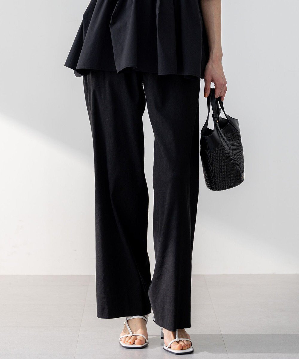 【23区/NIJYUSANKU】の【洗える】リネンレーヨンストレッチ ドロスト ワイド パンツ インテリア・キッズ・メンズ・レディースファッション・服の通販 founy(ファニー) ファッション Fashion レディースファッション Fashion for Women パンツ Pants & Trousers 春 Spring 洗える Machine Washable シンプル Simple, Minimal ジャケット Jacket, Outerwear ストレッチ Stretch, Stretchy Fabric セットアップ Set-Up, Coordinated Outfit 定番 Standard, Basic Item ベーシック Basic, Essential ボトム Bottoms, Lower Wear リネン Linen, Linen Fabric リラックス Relax, Relaxed Fit ワイド Wide, Wide Fit S/S・春夏 SS, Spring/Summer, Warm Season 夏 Summer 2025年 2025 2025春夏・S/S Spring/Summer 2025 SS25 ブラック系|ID: prp329100004867120 ipo3291000000036255334