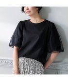 【エニー/ANY】のチュールコンビパフスリーブプルオーバー 人気、トレンドファッション・服の通販 founy(ファニー) ファッション Fashion レディースファッション Fashion for Women トップス・カットソー Cut & Sew Tops シャツ・ブラウス・オフィスカジュアル Elegant Blouses & Button-Ups ロングTシャツ・Tシャツ Longline T-Shirts & Tees カジュアルプルオーバー・ニットトップス Pullovers & Knit Tops / Casual Pullovers カットソー・ベーシックTシャツ Cut-and-Sewn Tops / Stretch Tees & Basics カットソー Cut and Sewn Top シンプル Simple, Minimal ストレッチ Stretch, Stretchy Fabric スリット Slit, Slit Detail スリーブ Sleeve, Long Sleeve / Short Sleeve チュール Tulip, Tulip Motif デニム Denim, Jeans Material トレンド Trend, Trending Now 夏 Summer 春 Spring S/S・春夏 SS, Spring/Summer, Warm Season thumbnail ブラック|ID: prp329100004867121 ipo3291000000036255338