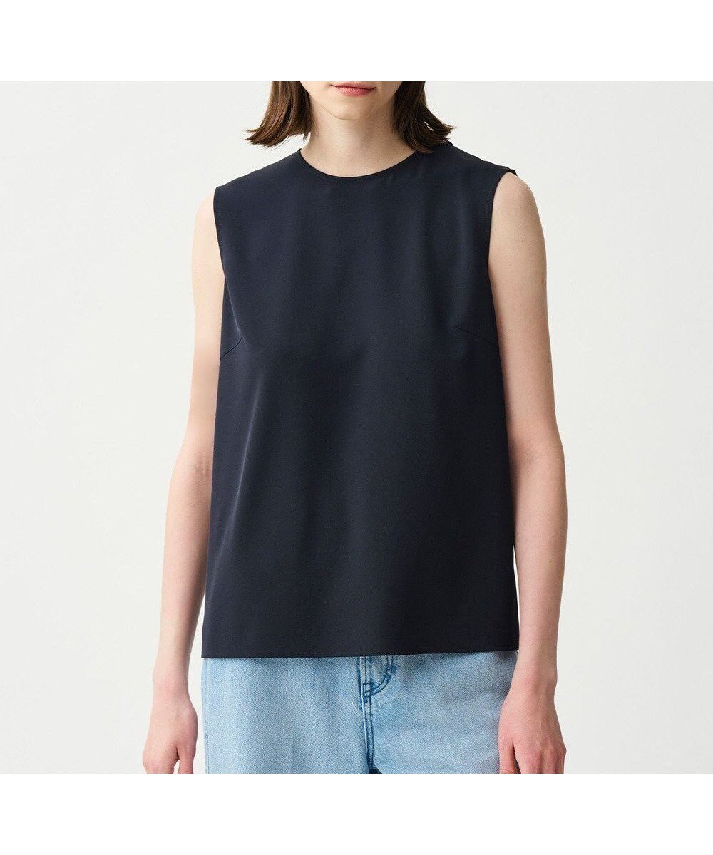 【アンクレイヴ/uncrave】のクールタッチツイル スリットブラウス インテリア・キッズ・メンズ・レディースファッション・服の通販 founy(ファニー) ファッション Fashion レディースファッション Fashion for Women トップス・カットソー Cut & Sew Tops シャツ・ブラウス・オフィスカジュアル Elegant Blouses & Button-Ups 春 Spring ショート Short, Short Length シンプル Simple, Minimal ジャケット Jacket, Outerwear ストレッチ Stretch, Stretchy Fabric ストレート Straight, Straight Cut スリット Slit, Slit Detail ツイル Twist, Twisted Detail ノースリーブ Sleeveless, No-Sleeve S/S・春夏 SS, Spring/Summer, Warm Season おすすめ Recommended / Our Picks 夏 Summer ダークネイビー|ID: prp329100004867125 ipo3291000000036255355