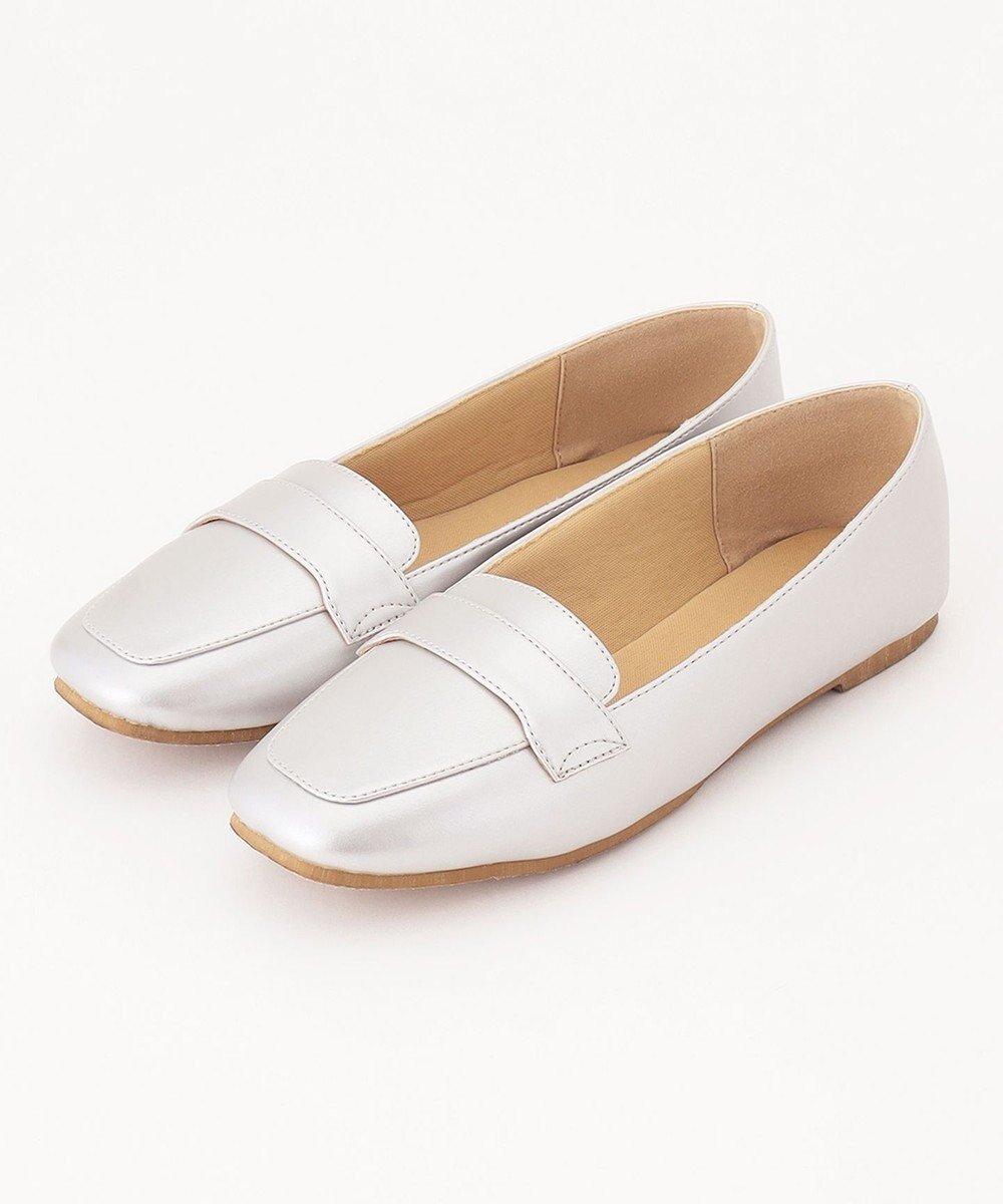 【エニー/ANY】の走れるローファースリッポン インテリア・キッズ・メンズ・レディースファッション・服の通販 founy(ファニー) 　ファッション　Fashion　レディースファッション　Fashion for Women　インソール　Shoe Insole　今季　This Season, Current Season　シューズ　Shoes, Footwear　シルバー　Silver, Metallic Silver　シンプル　Simple, Minimal　トレンド　Trend, Trending Now　人気　Popular, Best Seller　フィット　Fit, Slim Fit　A/W・秋冬　Autumn/Winter　S/S・春夏　SS, Spring/Summer, Warm Season　再入荷　Restock / Back in Stock　夏　Summer　ビジネス 仕事 通勤　Business / Work / Commuting　シルバー|ID: prp329100004867129 ipo3291000000036255369