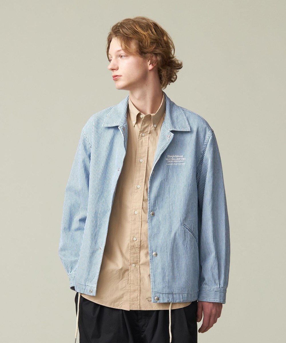 【ジェイプレスヨークストリート/J.PRESS YORK STREET】の【UNISEX】UNIVERSAL OVERALL×YORK STREET コーチジャケット インテリア・キッズ・メンズ・レディースファッション・服の通販 founy(ファニー) ファッション Fashion レディースファッション Fashion for Women アウター Coat / Outerwear Collection レディースジャケット・軽アウター Jackets ブルゾンジャケット・スポーティアウター Blouson Jackets インナー Innerwear 春 Spring ジャケット Jacket, Outerwear スウェット / スエット Sweatshirt, Sweatwear デニム Denim, Jeans Material 定番 Standard, Basic Item ブルゾン Blouson, Bomber Jacket ユニセックス Unisex, Genderless リラックス Relax, Relaxed Fit ワンポイント One Point, Statement Accent ワーク Workwear, Utility Style S/S・春夏 SS, Spring/Summer, Warm Season おすすめ Recommended / Our Picks 夏 Summer ネイビー系1|ID: prp329100004867130 ipo3291000000036255373