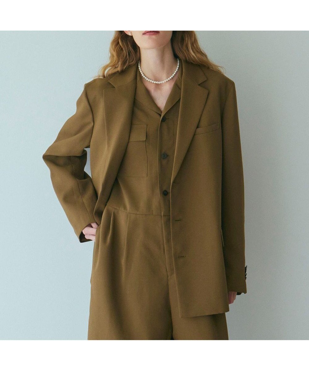 【ネイヴ/NAVE】の【ReNAVE・洗える/UVカット】スパンポリエステル ジャケット インテリア・キッズ・メンズ・レディースファッション・服の通販 founy(ファニー) 　雑誌掲載アイテム　Magazine Picks & Fashion Features　ファッション雑誌　Fashion Magazines　バイラ　BAILA　オッジ　Oggi　ジゼル　GISELe　オトナミューズ　otona MUSE　ファッション　Fashion　レディースファッション　Fashion for Women　アウター　Coat / Outerwear Collection　レディースジャケット・軽アウター　Jackets　テーラードジャケット / 通勤・きれいめスタイル　Tailored Jackets & Blazers　インナー　Innerwear　洗える　Machine Washable　秋　Autumn　クラシック　Classic, Timeless Style　コンパクト　Compact, Small Size　10月号　October Issue　11月号　November Issue　ジャケット　Jacket, Outerwear　スーツ　Suit, Formalwear　セットアップ　Set-Up, Coordinated Outfit　雑誌　Magazine, Fashion Magazine　タンク　Tank Top, Sleeveless Top　ツイル　Twist, Twisted Detail　2月号　February Issue, Feb. Edition　ボックス　Boxy, Box Shape　メンズ　Men's, Menswear　ワイド　Wide, Wide Fit　A/W・秋冬　Autumn/Winter　おすすめ　Recommended / Our Picks　カーキ系|ID: prp329100004867138 ipo3291000000036255422