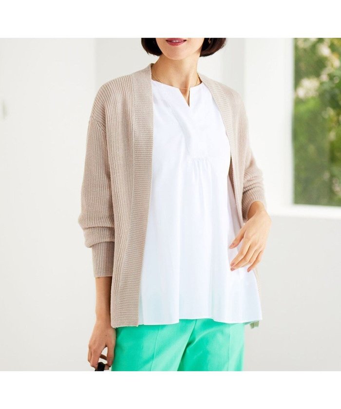 【自由区/JIYU-KU】の【WEB限定カラーあり・洗える】リネンミドルゲージニット カーディガン インテリア・キッズ・メンズ・レディースファッション・服の通販 founy(ファニー) https://founy.com/ ファッション Fashion レディースファッション Fashion for Women トップス・カットソー Cut & Sew Tops ニット Knit Tops & Sweaters カーディガン・羽織り Layered Style Cardigans カットソー Cut and Sewn Top カーディガン Cardigan, Knitwear シンプル Simple, Minimal トレンド Trend, Trending Now フランス France, French フレア Flare, Flared フレンチ French, French Style ベーシック Basic, Essential リネン Linen, Linen Fabric ワイド Wide, Wide Fit 冬 Winter / This Winter 夏 Summer 春 Spring S/S・春夏 SS, Spring/Summer, Warm Season 洗える Machine Washable |ID: prp329100004867144 ipo3291000000036255443