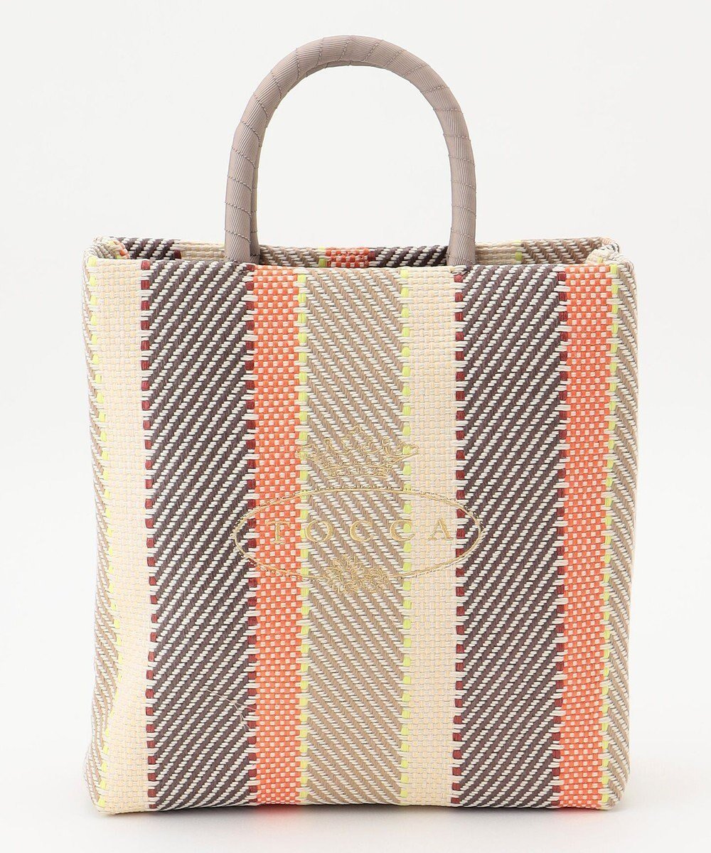 【トッカ/TOCCA】の【A4サイズ対応】COLOMARE トートバッグ インテリア・キッズ・メンズ・レディースファッション・服の通販 founy(ファニー) 　ファッション　Fashion　レディースファッション　Fashion for Women　バッグ　Bags　2025年　2025　2025春夏・S/S　Spring/Summer 2025 SS25　ジャカード／ジャガード　Jacquard, Woven Pattern　ダメージ　Distressed, Destroyed　フラット　Flat, Flat Shoes　フロント　Front, Front Design　ポケット　Pocket, Pocket Detail　リゾート　Resort, Vacation Style　リュクス　Luxury, Elegant, High-End, Chic　夏　Summer　旅行　Travel　S/S・春夏　SS, Spring/Summer, Warm Season　財布　Wallet, Purse　ベージュ|ID: prp329100004867155 ipo3291000000036255630