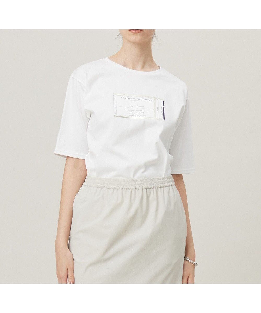 【アイシービー/iCB】の【新色追加・接触冷感・UVケア・洗える】 ロゴTEE インテリア・キッズ・メンズ・レディースファッション・服の通販 founy(ファニー) ファッション Fashion レディースファッション Fashion for Women トップス・カットソー Cut & Sew Tops シャツ・ブラウス・オフィスカジュアル Elegant Blouses & Button-Ups ロングTシャツ・Tシャツ Longline T-Shirts & Tees カットソー・ベーシックTシャツ Cut-and-Sewn Tops / Stretch Tees & Basics 春 Spring 洗える Machine Washable カットソー Cut and Sewn Top グラフィック Graphic, Graphic Design コンパクト Compact, Small Size シルバー Silver, Metallic Silver シンプル Simple, Minimal 人気 Popular, Best Seller ブロック Block, Solid Block Pattern プリント Print, Printed Pattern ベーシック Basic, Essential モチーフ Motif, Design Theme レオパード Leopard, Animal Print S/S・春夏 SS, Spring/Summer, Warm Season 夏 Summer 2025年 2025 2025春夏・S/S Spring/Summer 2025 SS25 オフホワイト系|ID: prp329100004867168 ipo3291000000036255749