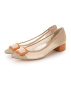 【モード エ ジャコモ/MODE ET JACOMO】のMODE ET JACOMO バックルチュールパンプス 人気、トレンドファッション・服の通販 founy(ファニー) ファッション Fashion レディースファッション Fashion for Women バッグ Bags グリッター Glitter, Sparkle シューズ Shoes, Footwear チュール Tulip, Tulip Motif デニム Denim, Jeans Material ドット Polka Dot, Dot Pattern ボトム Bottoms, Lower Wear ミックス Mix, Mixed Style モチーフ Motif, Design Theme ビジネス 仕事 通勤 Business / Work / Commuting 日本製 Made In Japan 結婚式 Wedding thumbnail ゴールド|ID: prp329100004867172 ipo3291000000036255768