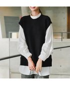 【ティアクラッセ/Tiaclasse】の【新色追加・2way・洗える】シャツドッキングニットベスト ブラック|ID: prp329100004867176 ipo3291000000036255801