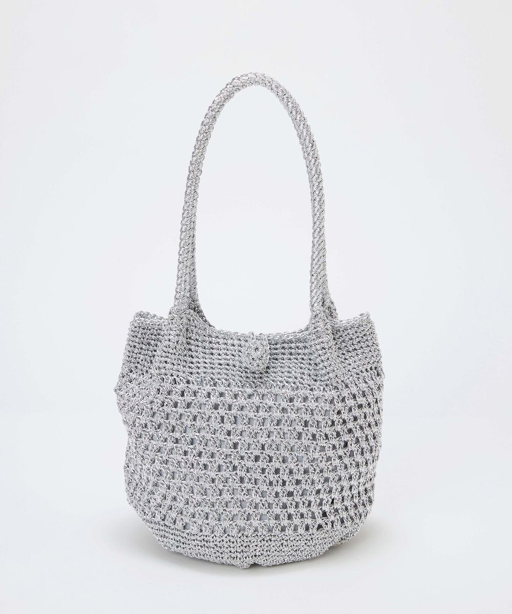 【トプカピ/TOPKAPI】の【TREASURE TOPKAPI】メタリック ラウンド トートバッグ インテリア・キッズ・メンズ・レディースファッション・服の通販 founy(ファニー) 　ファッション　Fashion　レディースファッション　Fashion for Women　バッグ　Bags　シルバー　Silver, Metallic Silver　タオル　Towel, Bath Towel　フォルム　Silhouette, Form　ラウンド　Round, Round Neck　人気　Popular, Best Seller　夏　Summer　財布　Wallet, Purse　シルバー|ID: prp329100004867186 ipo3291000000036255859