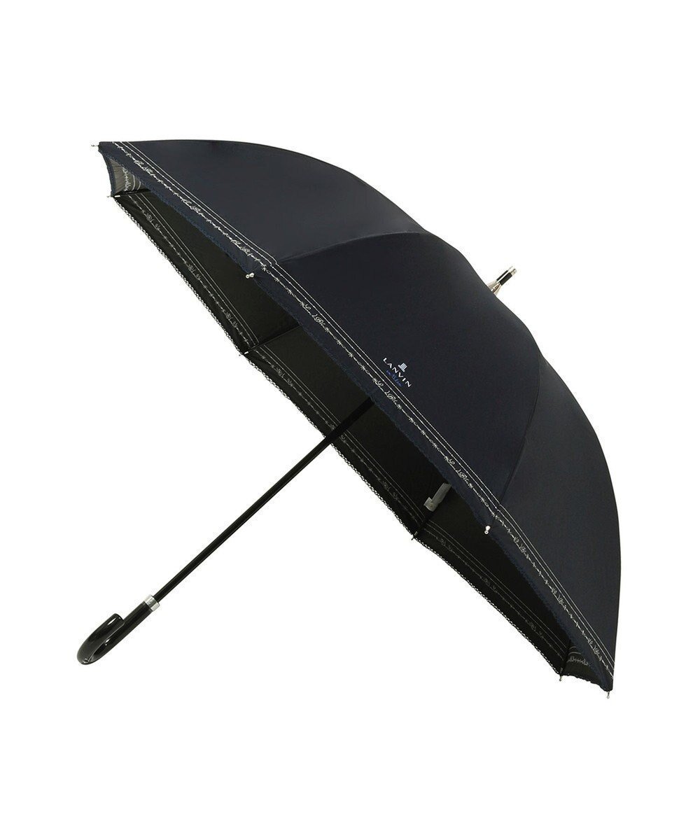 【ムーンバット/MOONBAT】の【一級遮光/晴雨兼用】LANVIN en Bleu (ランバン オン ブルー) 長傘 日傘 ラメ刺繍 ピコレース インテリア・キッズ・メンズ・レディースファッション・服の通販 founy(ファニー) ファッション Fashion レディースファッション Fashion for Women レイングッズ・傘・晴雨兼用傘 Umbrellas & Rain Gear 傘 Umbrella, Parasol フォーマル Formal, Dressy 日傘 Parasol, UV Umbrella ミックス Mix, Mixed Style レース Lace, Lace Fabric ディープブルー|ID: prp329100004867190 ipo3291000000036255877