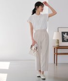 【エニィ スィス/any SiS】の【UVカット・接触冷感】ドライタッチクール テーパードパンツ 人気、トレンドファッション・服の通販 founy(ファニー) ファッション Fashion レディースファッション Fashion for Women パンツ Pants & Trousers おすすめ Recommended / Our Picks ジャカード／ジャガード Jacquard, Woven Pattern セットアップ Set-Up, Coordinated Outfit センター Center, Center Line テーパード Tapered, Tapered Pants フィット Fit, Slim Fit 夏 Summer 春 Spring S/S・春夏 SS, Spring/Summer, Warm Season ビジネス 仕事 通勤 Business / Work / Commuting thumbnail アイボリーベージュ|ID: prp329100004867198 ipo3291000000036255929