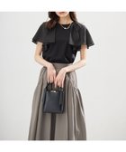 【組曲/KUMIKYOKU】のコットンポンチケープライク ブラウス 人気、トレンドファッション・服の通販 founy(ファニー) ファッション Fashion レディースファッション Fashion for Women トップス・カットソー Cut & Sew Tops シャツ・ブラウス・オフィスカジュアル Elegant Blouses & Button-Ups ロングTシャツ・Tシャツ Longline T-Shirts & Tees カットソー・ベーシックTシャツ Cut-and-Sewn Tops / Stretch Tees & Basics 春 Spring カットソー Cut and Sewn Top シアー Sheer, See-Through シルケット Silket, Silky Cotton ドレープ Drape, Draping Fabric S/S・春夏 SS, Spring/Summer, Warm Season 夏 Summer エレガント 上品 Elegant thumbnail ブラック系|ID: prp329100004867209 ipo3291000000036255997