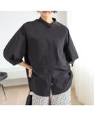 【アンフィーロ 自由区/UNFILO】のFINE MOVE バンドカラーシャツ 人気、トレンドファッション・服の通販 founy(ファニー) ファッション Fashion レディースファッション Fashion for Women トップス・カットソー Cut & Sew Tops シャツ・ブラウス・オフィスカジュアル Elegant Blouses & Button-Ups 春 Spring 軽量 Lightweight, Ultra Light ストレッチ Stretch, Stretchy Fabric タフタ Taffeta, Structured Fabric フォルム Silhouette, Form ポケット Pocket, Pocket Detail 羽織 Haori, Light Jacket マニッシュ Mannish, Boyish S/S・春夏 SS, Spring/Summer, Warm Season おすすめ Recommended / Our Picks 夏 Summer thumbnail ブラック|ID: prp329100004867216 ipo3291000000036256033