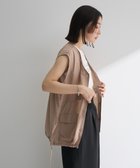 【グリーンパークス/Green Parks】のシアーミリタリーベスト Beige|ID: prp329100004867233 ipo3291000000036256176