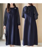 【ティアクラッセ/Tiaclasse】のドット柄コンビバックリボンタックワンピース 人気、トレンドファッション・服の通販 founy(ファニー) ファッション Fashion レディースファッション Fashion for Women ワンピース Dresses ウォッシャブル Machine Washable 春 Spring 洗える Machine Washable 秋 Autumn コンビ Combo, Combination Style スリーブ Sleeve, Long Sleeve / Short Sleeve ドッキング Docking, Mixed Material ドット Polka Dot, Dot Pattern 長袖 Long Sleeve, Full Sleeve バランス Balance, Style Balance フェミニン Feminine, Girly フレア Flare, Flared ポケット Pocket, Pocket Detail 無地 Plain, Solid Color ラウンド Round, Round Neck リボン Ribbon, Bow ロング Long, Long-Length 楽ちん Easy Fit, Comfortable S/S・春夏 SS, Spring/Summer, Warm Season 夏 Summer エレガント 上品 Elegant ビジネス 仕事 通勤 Business / Work / Commuting thumbnail ネイビー|ID: prp329100004867251 ipo3291000000036256263