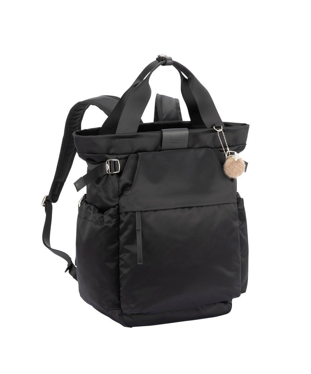 【エースバッグズアンドラゲッジ/ACE BAGS & LUGGAGE】のKanana project PJ16-2nd リュックサック A4サイズ 軽量 20145 カナナ プロジェクト インテリア・キッズ・メンズ・レディースファッション・服の通販 founy(ファニー) 　ファッション　Fashion　レディースファッション　Fashion for Women　バッグ　Bags　コーティング　Coating, Coated Finish　抗菌　Antibacterial, Bacteria-Resistant　軽量　Lightweight, Ultra Light　サテン　Satin, Glossy Fabric　セットアップ　Set-Up, Coordinated Outfit　チャーム　Charm, Pendant　人気　Popular, Best Seller　ハンカチ　Handkerchief, Hanky　パール　Pearl, Pearl Accent　フィット　Fit, Slim Fit　フロント　Front, Front Design　ポケット　Pocket, Pocket Detail　リュック　Backpack, Rucksack　リラックス　Relax, Relaxed Fit　再入荷　Restock / Back in Stock　旅行　Travel　スーツケース キャリーケース　Suitcase / Carry Case　エレガント 上品　Elegant　ブラック|ID: prp329100004867257 ipo3291000000036256284
