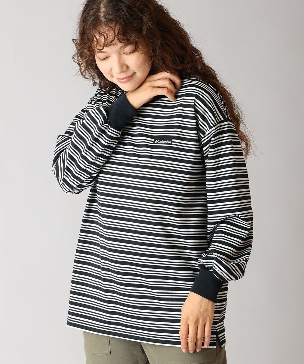 【コロンビア/Columbia】のColumbia/ ウィメンズクラウドアベニューロングスリーブクルー /コロンビア インテリア・キッズ・メンズ・レディースファッション・服の通販 founy(ファニー) 　ファッション　Fashion　レディースファッション　Fashion for Women　トップス・カットソー　Cut & Sew Tops　シャツ・ブラウス・オフィスカジュアル　Elegant Blouses & Button-Ups　ロングTシャツ・Tシャツ　Longline T-Shirts & Tees　カットソー・ベーシックTシャツ　Cut-and-Sewn Tops / Stretch Tees & Basics　おすすめ　Recommended / Our Picks　アウトドア　Outdoor Clothing　カットソー　Cut and Sewn Top　ボーダー　Border, Stripe　夏　Summer　S/S・春夏　SS, Spring/Summer, Warm Season　A/W・秋冬　Autumn/Winter　Black Border|ID: prp329100004867269 ipo3291000000036256324