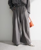 【グリーンパークス/Green Parks】のウエストフリルワイドコクーンパンツ 人気、トレンドファッション・服の通販 founy(ファニー) ファッション Fashion レディースファッション Fashion for Women パンツ Pants & Trousers カットソー Cut and Sewn Top ギャザー Gathered, Ruffled シンプル Simple, Minimal フィット Fit, Slim Fit フリル Frill, Ruffle ポケット Pocket, Pocket Detail リラックス Relax, Relaxed Fit ワイド Wide, Wide Fit 夏 Summer 春 Spring S/S・春夏 SS, Spring/Summer, Warm Season thumbnail Gray|ID: prp329100004867273 ipo3291000000036256337