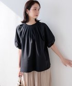 【組曲/KUMIKYOKU】の【先行予約・前後着用可】ソフトサッカーラグランスリーブ ブラウス 人気、トレンドファッション・服の通販 founy(ファニー) ファッション Fashion レディースファッション Fashion for Women トップス・カットソー Cut & Sew Tops シャツ・ブラウス・オフィスカジュアル Elegant Blouses & Button-Ups 春 Spring サッカー Seersucker, Summer Fabric スキッパー Skipper, Open Collar ストライプ Stripe, Striped Pattern ストレッチ Stretch, Stretchy Fabric スリーブ Sleeve, Long Sleeve / Short Sleeve チュニック Tunic, Long Top フェミニン Feminine, Girly S/S・春夏 SS, Spring/Summer, Warm Season 夏 Summer thumbnail ブラック系|ID: prp329100004867285 ipo3291000000036256397