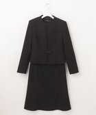 【自由区 FORMAL/JIYU-KU FORMAL】の【ウォッシャブル対応】ドビーボーダーリボン ジャケット+ワンピース ブラック系|ID: prp329100004867346 ipo3291000000036256721