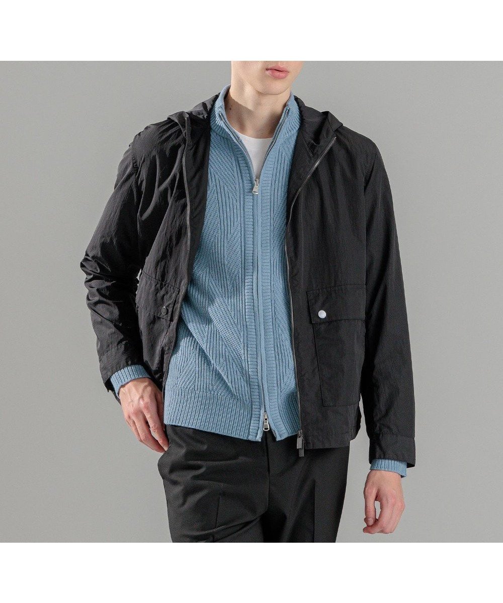 【ジョゼフ オム/JOSEPH HOMME / MEN】の【LEON 掲載】ブライトナイロンシャンブレー スプリングブルゾン 人気、トレンドファッション・服の通販 founy(ファニー) 　ファッション　Fashion　メンズファッション　Fashion for Men　アウター　Men's Coats Outerwear　ブルゾンジャケット / カジュアルアウター　Bomber Jackets & Blousons　コーティング　Coating, Coated Finish　シャンブレー　Chambray, Denim-Like Fabric　ジップ　Zip, Zipper　ジャケット　Jacket, Outerwear　スタンダード　Standard, Basic　スプリング　Spring, Spring Collection　ドローコード　Drawcord, Drawstring Cord　ビジネス 仕事 通勤　Business / Work / Commuting　フロント　Front, Front Design　ブルゾン　Blouson, Bomber Jacket　プリント　Print, Printed Pattern　ベーシック　Basic, Essential　夏　Summer　春　Spring　S/S・春夏　SS, Spring/Summer, Warm Season　雑誌　Magazine, Fashion Magazine　 other-1|ID: prp329100004867491 ipo3291000000036260396