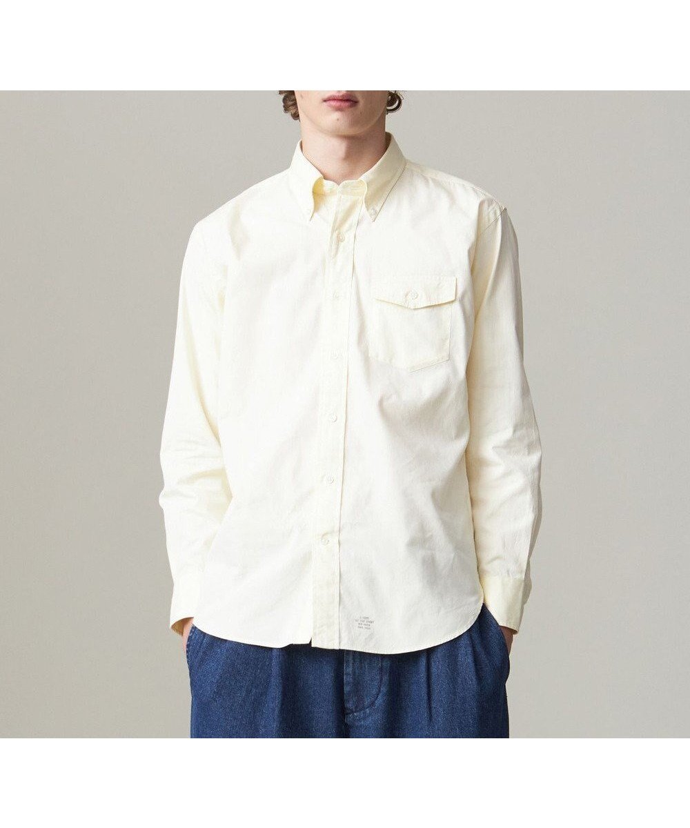 【ジェイ プレス/J.PRESS / MEN】のオックスフォードシャツ / B.D. インテリア・キッズ・メンズ・レディースファッション・服の通販 founy(ファニー) 　ファッション　Fashion　メンズファッション　Fashion for Men　トップス・カットソー　Cut & Sew Tops　メンズシャツ　Shirts　エレガント 上品　Elegant　オーガニック　Organic Cotton　ダウン　Down, Puffer　パッチ　Patch, Appliqué　フラップ　Flap, Flap Pocket　ポケット　Pocket, Pocket Detail　ヨーク　Yoke, Yoke Design　A/W・秋冬　Autumn/Winter　S/S・春夏　SS, Spring/Summer, Warm Season　夏　Summer　ライトイエロー系|ID: prp329100004867499 ipo3291000000036260432