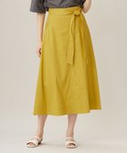 【自由区/JIYU-KU】の【洗える】リネンビスコースストレッチフレア スカート ピスタチオ|ID: prp329100004867505 ipo3291000000036260455