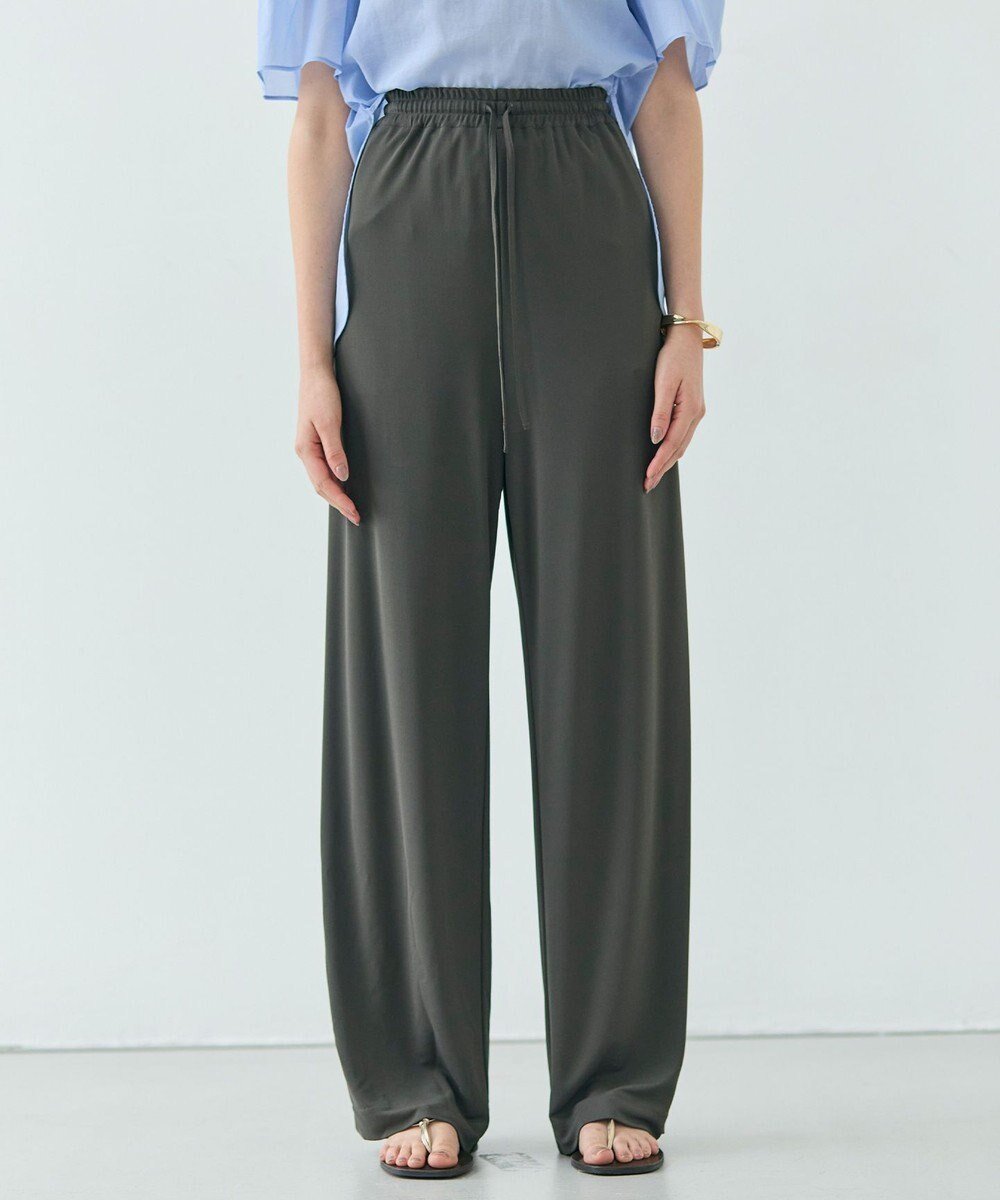 【ベイジ,/BEIGE,】の【洗える】MELLE / ハイストレッチイージーパンツ インテリア・キッズ・メンズ・レディースファッション・服の通販 founy(ファニー) 　ファッション　Fashion　レディースファッション　Fashion for Women　パンツ　Pants & Trousers　春　Spring　洗える　Machine Washable　今季　This Season, Current Season　セットアップ　Set-Up, Coordinated Outfit　とろみ　Fluid, Flowy Fabric　ドレープ　Drape, Draping Fabric　定番　Standard, Basic Item　人気　Popular, Best Seller　リラックス　Relax, Relaxed Fit　ワイド　Wide, Wide Fit　S/S・春夏　SS, Spring/Summer, Warm Season　夏　Summer　エレガント 上品　Elegant　ビジネス 仕事 通勤　Business / Work / Commuting　Khaki|ID: prp329100004867508 ipo3291000000036260479