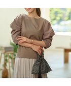 【組曲/KUMIKYOKU】のコンビネーションポンチデザイン カットソー 人気、トレンドファッション・服の通販 founy(ファニー) ファッション Fashion レディースファッション Fashion for Women トップス・カットソー Cut & Sew Tops シャツ・ブラウス・オフィスカジュアル Elegant Blouses & Button-Ups ロングTシャツ・Tシャツ Longline T-Shirts & Tees カットソー・ベーシックTシャツ Cut-and-Sewn Tops / Stretch Tees & Basics 春 Spring カットソー Cut and Sewn Top コンビ Combo, Combination Style シンプル Simple, Minimal パターン Pattern, Design Print フォーマル Formal, Dressy S/S・春夏 SS, Spring/Summer, Warm Season 夏 Summer エレガント 上品 Elegant thumbnail カーキ系|ID: prp329100004867518 ipo3291000000036260552