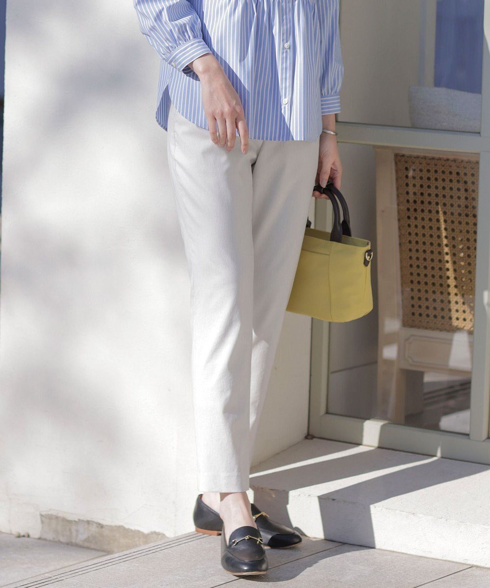 【ジェイ プレス/J.PRESS】の【セットアップ対応・洗える】セルロースリネンストレッチ テーパード パンツ インテリア・キッズ・メンズ・レディースファッション・服の通販 founy(ファニー) 　ファッション　Fashion　レディースファッション　Fashion for Women　セットアップ　Matching Sets　レディースパンツ・ボトムス　Pants & Trousers / Bottoms　おすすめ　Recommended / Our Picks　シンプル　Simple, Minimal　ジャケット　Jacket, Outerwear　スタイリッシュ　Stylish, Fashionable　ストレッチ　Stretch, Stretchy Fabric　セットアップ　Set-Up, Coordinated Outfit　ダウン　Down, Puffer　テーパード　Tapered, Tapered Pants　トレーナー　Sweatshirt, Trainer　夏　Summer　春　Spring　S/S・春夏　SS, Spring/Summer, Warm Season　洗える　Machine Washable　ライトグレー系|ID: prp329100004867519 ipo3291000000036260556