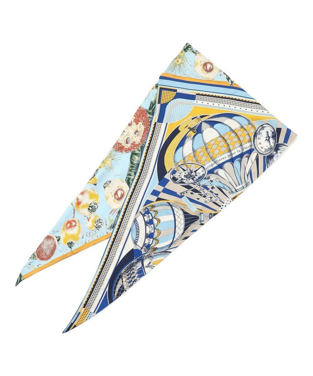 【23区/NIJYUSANKU】のmanipuri バルーンジャーニー/スプリング ダイヤ シルク スカーフ インテリア・キッズ・メンズ・レディースファッション・服の通販 founy(ファニー) 　ファッション　Fashion　レディースファッション　Fashion for Women　春　Spring　シルク　Silk, 100% Silk　スカーフ　Scarf, Neckwear　スクエア　Square, Square Shape　ストール　Stole, Wrap　スプリング　Spring, Spring Collection　定番　Standard, Basic Item　ハンド　Hand, Handmade　バンダナ　Bandana, Head Scarf　プリント　Print, Printed Pattern　S/S・春夏　SS, Spring/Summer, Warm Season　夏　Summer　2025年　2025　2025春夏・S/S　Spring/Summer 2025 SS25　ブルー系|ID: prp329100004867527 ipo3291000000036260613