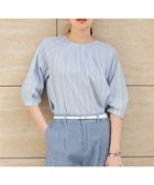 【自由区/JIYU-KU】の【洗える】エンブロイダリーブロードプルオーバー ブラウス 人気、トレンドファッション・服の通販 founy(ファニー) ファッション Fashion レディースファッション Fashion for Women トップス・カットソー Cut & Sew Tops シャツ・ブラウス・オフィスカジュアル Elegant Blouses & Button-Ups カジュアルプルオーバー・ニットトップス Pullovers & Knit Tops / Casual Pullovers 春 Spring 洗える Machine Washable クロップド Cropped, Short Length シャンブレー Chambray, Denim-Like Fabric ストライプ Stripe, Striped Pattern スリーブ Sleeve, Long Sleeve / Short Sleeve バランス Balance, Style Balance ボトム Bottoms, Lower Wear 無地 Plain, Solid Color レース Lace, Lace Fabric ワーク Workwear, Utility Style S/S・春夏 SS, Spring/Summer, Warm Season 夏 Summer thumbnail サックス×オフストライプ|ID: prp329100004867533 ipo3291000000036260652