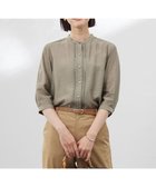 【ジェイ プレス/J.PRESS】の【WEB限定カラーあり・洗える】Sheer Vis リネン バンドカラー ブラウス 人気、トレンドファッション・服の通販 founy(ファニー) ファッション Fashion レディースファッション Fashion for Women トップス・カットソー Cut & Sew Tops シャツ・ブラウス・オフィスカジュアル Elegant Blouses & Button-Ups 春 Spring 洗える Machine Washable シアー Sheer, See-Through シンプル Simple, Minimal リネン Linen, Linen Fabric S/S・春夏 SS, Spring/Summer, Warm Season 夏 Summer エレガント 上品 Elegant thumbnail モカカーキ系|ID: prp329100004867534 ipo3291000000036260663