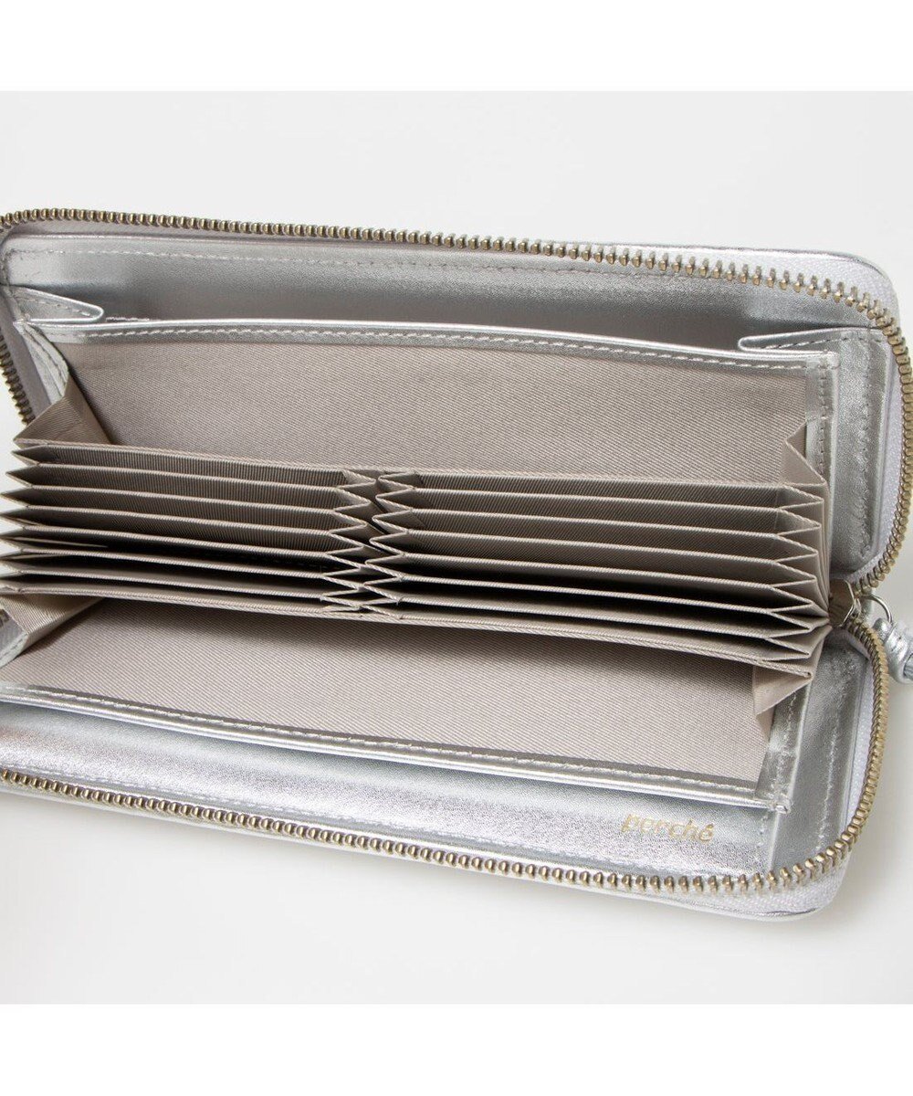 【アンビリオン/UNBILLION】のペルケ perche / レザーメッシュ・ジャバラカード長財布 インテリア・キッズ・メンズ・レディースファッション・服の通販 founy(ファニー) ファッション Fashion レディースファッション Fashion for Women ミニ財布・二つ折り財布 Wallets & Card Cases おすすめ Recommended / Our Picks コンパクト Compact, Small Size スリム Slim, Slim Fit ボックス Boxy, Box Shape ポケット Pocket, Pocket Detail メッシュ Mesh, Net Fabric 財布 Wallet, Purse シルバー|ID: prp329100004867536 ipo3291000000036260674