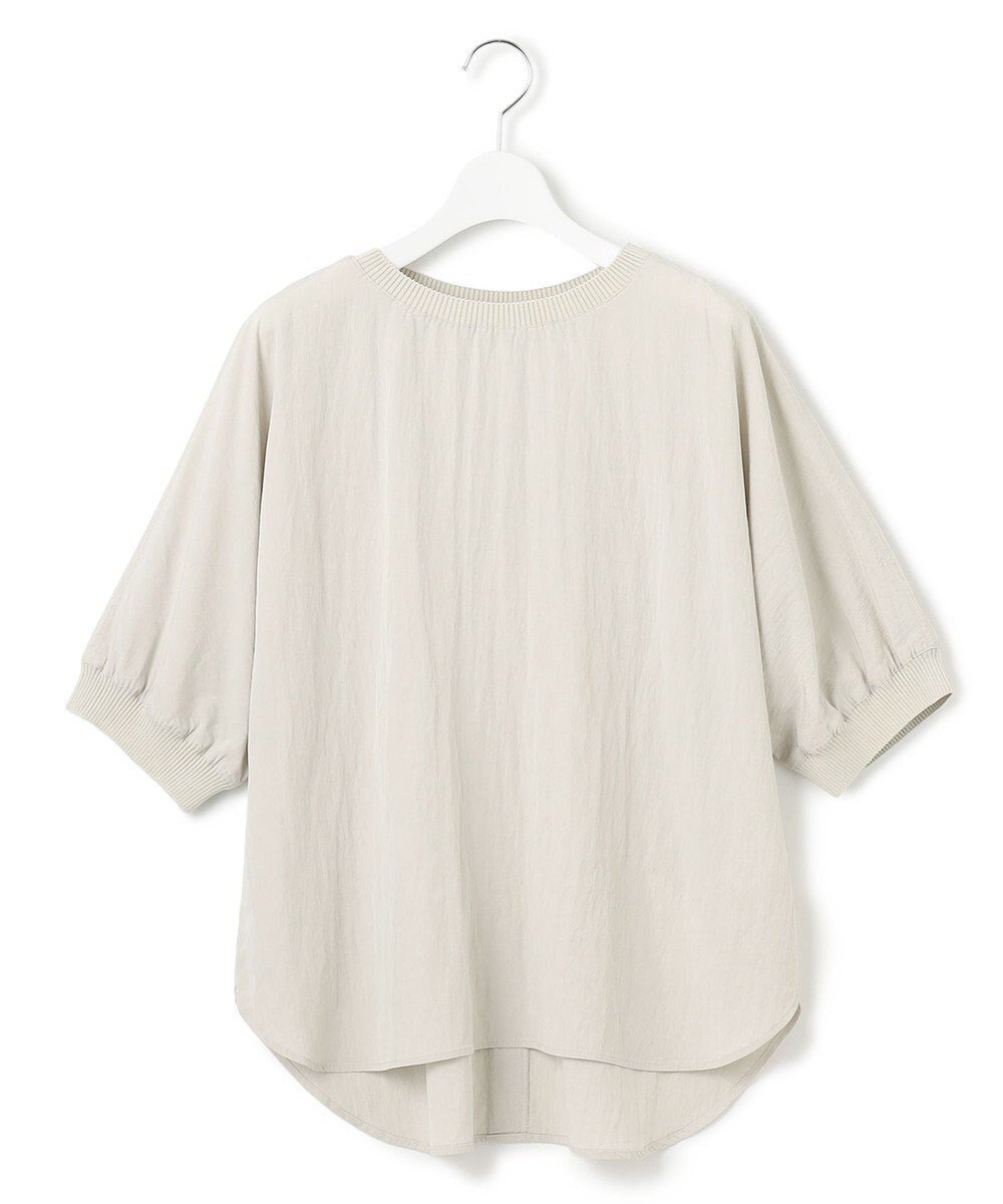 【ジェイプレスヨークストリート/J.PRESS YORK STREET】の【WOMEN】ワッシャードルマン ブラウス インテリア・キッズ・メンズ・レディースファッション・服の通販 founy(ファニー) 　ファッション　Fashion　レディースファッション　Fashion for Women　トップス・カットソー　Cut & Sew Tops　シャツ・ブラウス・オフィスカジュアル　Elegant Blouses & Button-Ups　セットアップ　Set-Up, Coordinated Outfit　タンブラー　Tumbler, Travel Mug　バランス　Balance, Style Balance　フォルム　Silhouette, Form　夏　Summer　春　Spring　S/S・春夏　SS, Spring/Summer, Warm Season　ライトグレー系|ID: prp329100004867538 ipo3291000000036260681