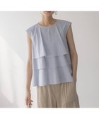 【組曲/KUMIKYOKU】の【WEB限定】コットンレーヨンシャーティングノースリーブ ブラウス 人気、トレンドファッション・服の通販 founy(ファニー) ファッション Fashion レディースファッション Fashion for Women トップス・カットソー Cut & Sew Tops キャミソール&ノースリーブ Camisoles & Sleeveless Tops シャツ・ブラウス・オフィスカジュアル Elegant Blouses & Button-Ups エレガント 上品 Elegant 春 Spring コンパクト Compact, Small Size シンプル Simple, Minimal ノースリーブ Sleeveless, No-Sleeve フェミニン Feminine, Girly フリル Frill, Ruffle ブロード Broadcloth, Fine Cotton S/S・春夏 SS, Spring/Summer, Warm Season 夏 Summer thumbnail ブルーストライプ系1|ID: prp329100004867540 ipo3291000000036260698