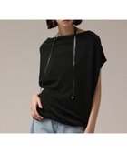 【グレース コンチネンタル/GRACE CONTINENTAL】のラメドレープカットトップ 人気、トレンドファッション・服の通販 founy(ファニー) ファッション Fashion レディースファッション Fashion for Women トップス・カットソー Cut & Sew Tops シャツ・ブラウス・オフィスカジュアル Elegant Blouses & Button-Ups ロングTシャツ・Tシャツ Longline T-Shirts & Tees カットソー・ベーシックTシャツ Cut-and-Sewn Tops / Stretch Tees & Basics イレギュラー Irregular Design カットソー Cut and Sewn Top シンプル Simple, Minimal パターン Pattern, Design Print フェミニン Feminine, Girly 夏 Summer 定番 Standard, Basic Item 春 Spring S/S・春夏 SS, Spring/Summer, Warm Season thumbnail ブラック|ID: prp329100004867546 ipo3291000000036260734