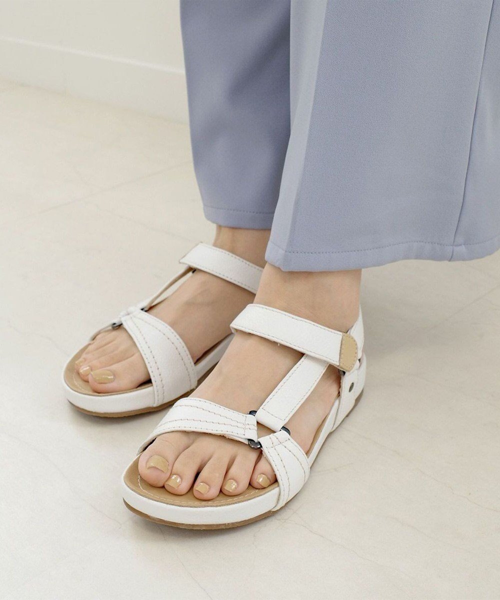 【ポインター/Pointer】の天然皮革 本革ストラップサンダル インテリア・キッズ・メンズ・レディースファッション・服の通販 founy(ファニー) 　ファッション　Fashion　レディースファッション　Fashion for Women　インソール　Shoe Insole　春　Spring　クッション　Cushion, Throw Pillow　軽量　Lightweight, Ultra Light　サンダル　Sandals, Summer Shoes　ストラップサンダル　Strappy Sandals, Strap Sandals　S/S・春夏　SS, Spring/Summer, Warm Season　夏　Summer　ホワイト|ID: prp329100004867553 ipo3291000000036260873