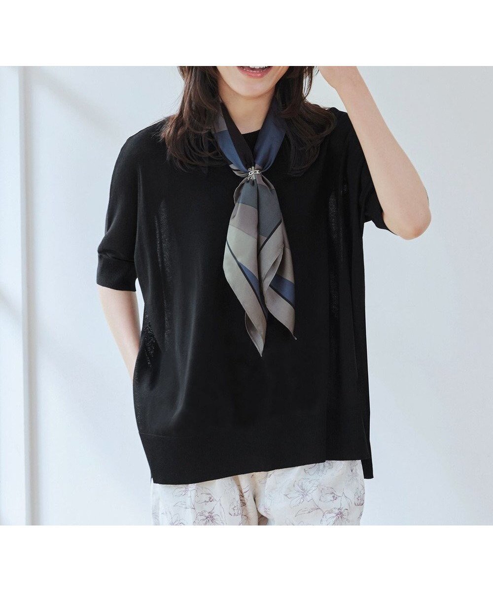 【ティアクラッセ/Tiaclasse】の【洗える】サラサラUVシアーニットドルマントップス インテリア・キッズ・メンズ・レディースファッション・服の通販 founy(ファニー) ファッション Fashion レディースファッション Fashion for Women トップス・カットソー Cut & Sew Tops ニット Knit Tops & Sweaters アクセサリー Fashion Accessories ウォッシャブル Machine Washable 春 Spring 洗える Machine Washable カーディガン Cardigan, Knitwear シアー Sheer, See-Through ストレッチ Stretch, Stretchy Fabric スリット Slit, Slit Detail セーター Sweater, Knitwear チュニック Tunic, Long Top ポケット Pocket, Pocket Detail ラウンド Round, Round Neck リラックス Relax, Relaxed Fit 楽ちん Easy Fit, Comfortable S/S・春夏 SS, Spring/Summer, Warm Season 再入荷 Restock / Back in Stock 夏 Summer 新作・新入荷 New Arrivals / New In ブラック|ID: prp329100004867565 ipo3291000000036260988