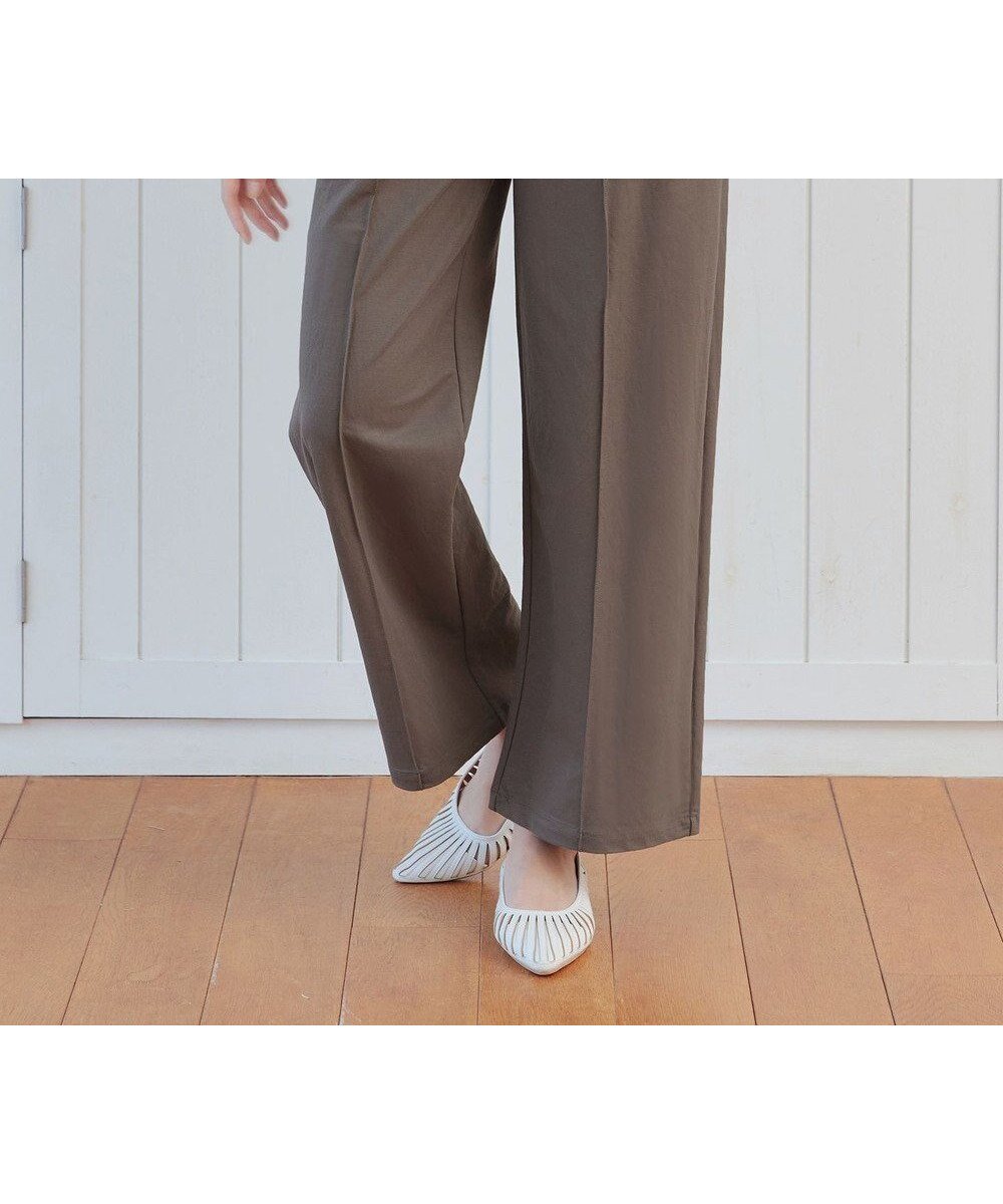 【ティアクラッセ/Tiaclasse】のイージーカットソーピンタックパンツ 人気、トレンドファッション・服の通販 founy(ファニー) 　ファッション　Fashion　レディースファッション　Fashion for Women　パンツ　Pants & Trousers　アクセサリー　Fashion Accessories　春　Spring　洗える　Machine Washable　秋　Autumn　カーディガン　Cardigan, Knitwear　ストレッチ　Stretch, Stretchy Fabric　センター　Center, Center Line　チュニック　Tunic, Long Top　パール　Pearl, Pearl Accent　ポケット　Pocket, Pocket Detail　メタル　Metal, Metal Parts　リラックス　Relax, Relaxed Fit　楽ちん　Easy Fit, Comfortable　ワイド　Wide, Wide Fit　S/S・春夏　SS, Spring/Summer, Warm Season　再入荷　Restock / Back in Stock　夏　Summer　新作・新入荷　New Arrivals / New In　 other-1|ID: prp329100004867566 ipo3291000000036260994