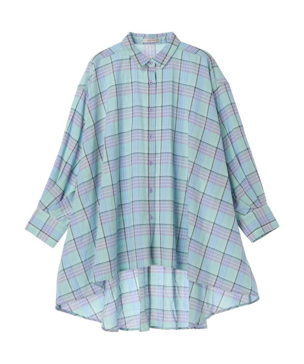 【クラフトスタンダードブティック/CRAFT STANDARD BOUTIQUE】のチェックフィッシュテールチュニック インテリア・キッズ・メンズ・レディースファッション・服の通販 founy(ファニー) ファッション Fashion レディースファッション Fashion for Women ワンピース Dresses チュニック Tunic Tops & Dresses 2024年 2024 2024春夏・S/S Spring/Summer 2024 SS24 おすすめ Recommended / Our Picks クラシカル Classical, Vintage-Inspired チェック Check, Plaid, Tartan チュニック Tunic, Long Top ポケット Pocket, Pocket Detail レギュラー Regular, Standard Fit 夏 Summer 春 Spring S/S・春夏 SS, Spring/Summer, Warm Season Mint|ID: prp329100004867568 ipo3291000000036261022