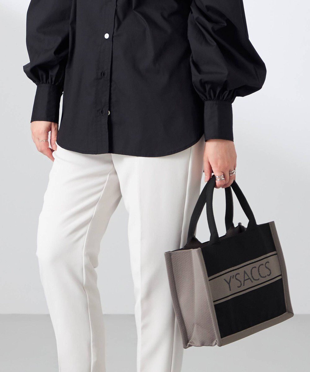 【イザック/Y'SACCS】のウォッシャブルニットトート mini 人気、トレンドファッション・服の通販 founy(ファニー) 　ファッション　Fashion　レディースファッション　Fashion for Women　トップス・カットソー　Cut & Sew Tops　ニット　Knit Tops & Sweaters　ウォッシャブル　Machine Washable　シンプル　Simple, Minimal　スマート　Smart, Elegant　トレンド　Trend, Trending Now　ポケット　Pocket, Pocket Detail　モノトーン　Monotone, Black and White　 other-1|ID: prp329100004867573 ipo3291000000036261101