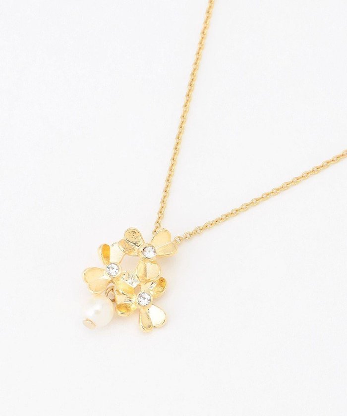 【組曲/KUMIKYOKU】のメタルフラワーネックレス インテリア・キッズ・メンズ・レディースファッション・服の通販 founy(ファニー) https://founy.com/ ファッション Fashion レディースファッション Fashion for Women ジュエリー Jewelry ネックレス Necklaces & Pendants アクセサリー Fashion Accessories クリスタル Crystal, Swarovski シンプル Simple, Minimal ネックレス Necklace, Pendant Necklace パール Pearl, Pearl Accent モチーフ Motif, Design Theme エレガント 上品 Elegant |ID: prp329100004867574 ipo3291000000036261111