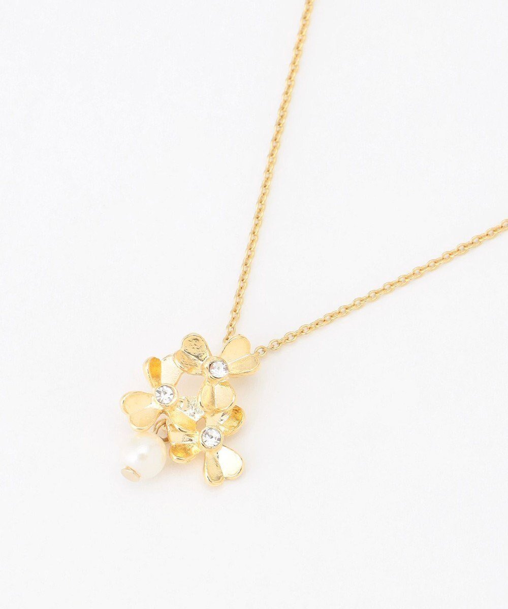 【組曲/KUMIKYOKU】のメタルフラワーネックレス インテリア・キッズ・メンズ・レディースファッション・服の通販 founy(ファニー) ファッション Fashion レディースファッション Fashion for Women ジュエリー Jewelry ネックレス Necklaces & Pendants アクセサリー Fashion Accessories クリスタル Crystal, Swarovski シンプル Simple, Minimal ネックレス Necklace, Pendant Necklace パール Pearl, Pearl Accent モチーフ Motif, Design Theme エレガント 上品 Elegant ゴールド系|ID: prp329100004867574 ipo3291000000036261112