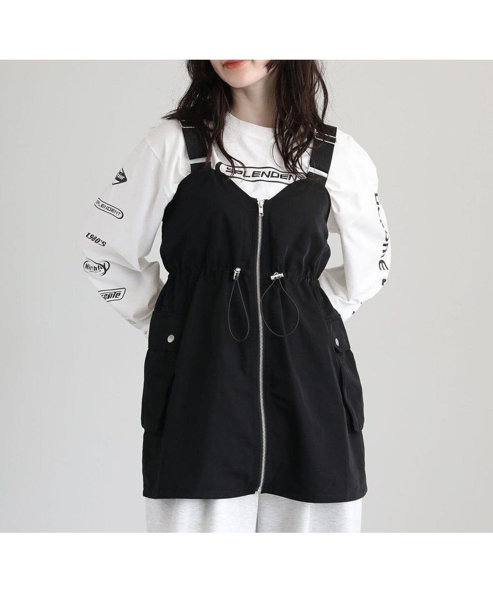 【グリーンパークス/Green Parks】の・SUGAR SPOON ミリタリーキャミチュニック 人気、トレンドファッション・服の通販 founy(ファニー) ファッション Fashion レディースファッション Fashion for Women アウター Coat / Outerwear Collection トップス・カットソー Cut & Sew Tops キャミソール&ノースリーブ Camisoles & Sleeveless Tops ベスト&ジレ / 重ね着スタイル Vests & Gilets おすすめ Recommended / Our Picks キャミソール Camisole, Spaghetti Strap Top ジップ Zip, Zipper チュニック Tunic, Long Top トレンド Trend, Trending Now ベスト Vest, Waistcoat ポケット Pocket, Pocket Detail メタル Metal, Metal Parts A/W・秋冬 Autumn/Winter other-1|ID: prp329100004867587 ipo3291000000036261277