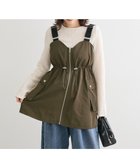 【グリーンパークス/Green Parks】の・SUGAR SPOON ミリタリーキャミチュニック 人気、トレンドファッション・服の通販 founy(ファニー) ファッション Fashion レディースファッション Fashion for Women アウター Coat / Outerwear Collection トップス・カットソー Cut & Sew Tops キャミソール&ノースリーブ Camisoles & Sleeveless Tops ベスト&ジレ / 重ね着スタイル Vests & Gilets おすすめ Recommended / Our Picks キャミソール Camisole, Spaghetti Strap Top ジップ Zip, Zipper チュニック Tunic, Long Top トレンド Trend, Trending Now ベスト Vest, Waistcoat ポケット Pocket, Pocket Detail メタル Metal, Metal Parts A/W・秋冬 Autumn/Winter thumbnail Khaki|ID: prp329100004867587 ipo3291000000036261281