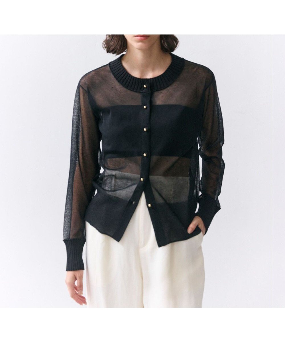 【ベイジ,/BEIGE,】のPYRRHOT / シアーコンビ リブカーディガン インテリア・キッズ・メンズ・レディースファッション・服の通販 founy(ファニー) ファッション Fashion レディースファッション Fashion for Women トップス・カットソー Cut & Sew Tops ニット Knit Tops & Sweaters カーディガン・羽織り Layered Style Cardigans インナー Innerwear カットソー Cut and Sewn Top カーディガン Cardigan, Knitwear シンプル Simple, Minimal ジャケット Jacket, Outerwear セーター Sweater, Knitwear バランス Balance, Style Balance フレア Flare, Flared ロング Long, Long-Length A/W・秋冬 Autumn/Winter S/S・春夏 SS, Spring/Summer, Warm Season 夏 Summer エレガント 上品 Elegant ビジネス 仕事 通勤 Business / Work / Commuting Black|ID: prp329100004867592 ipo3291000000036261316